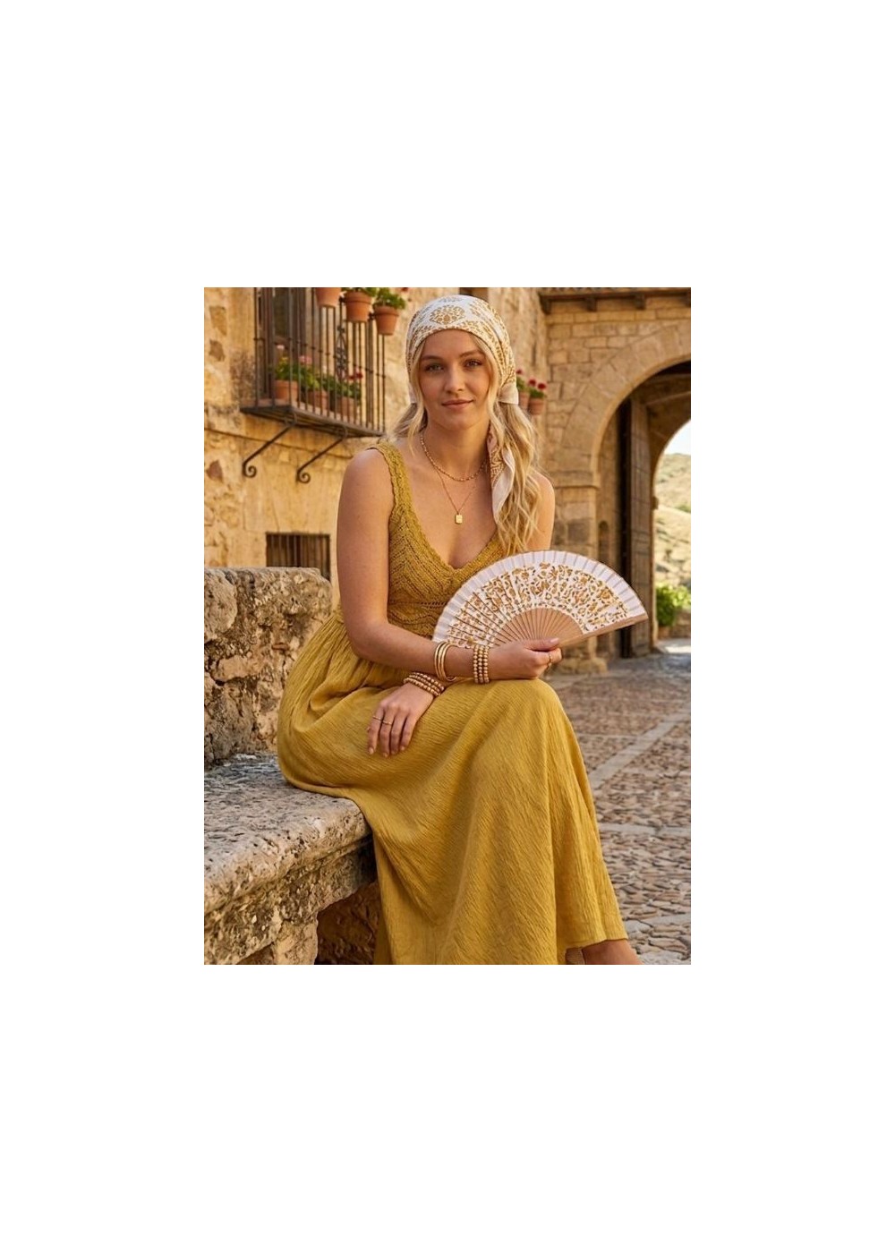 Vestido crochet amarillo