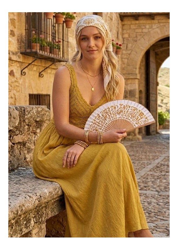 Vestido crochet amarillo