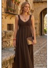 Vestido chochet  chocolate
