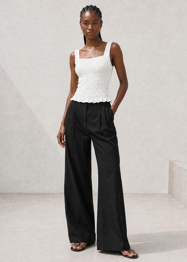 Blusa cuerpo elastico blanco roto