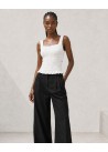 Blusa cuerpo elastico blanco roto