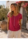 Camiseta algodon botones