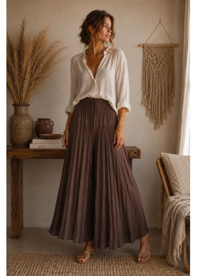 Falda pantalón plisada...