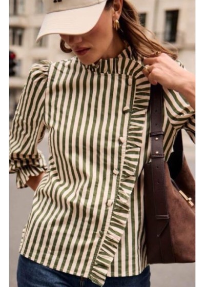 Camisa rayas  botones...