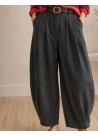 Pantalón ballon bolsillos laterales y elasticos negro